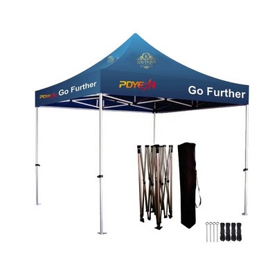 10' X 10' Pop Up Canopy Tent Kit With Full Color